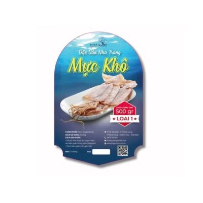 tem nhãn mực khô