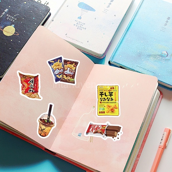 Mẫu sticker đồ ăn cute, chibi - 4