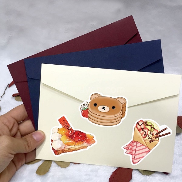 Mẫu sticker đồ ăn cute, chibi - 6